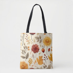 Bolsa Tote Diga com folhas de outono -