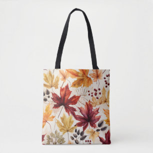 Bolsa Tote Diga com folhas de outono 3 -