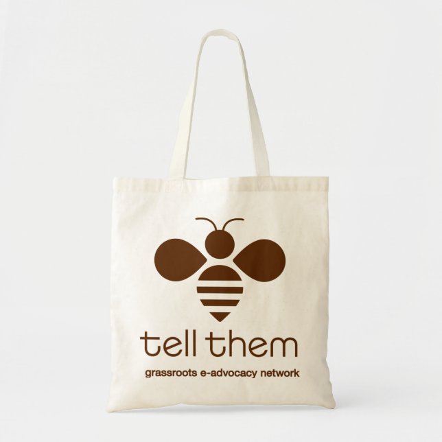 Bolsa Tote Diga-lhes para ensacar (Frente)