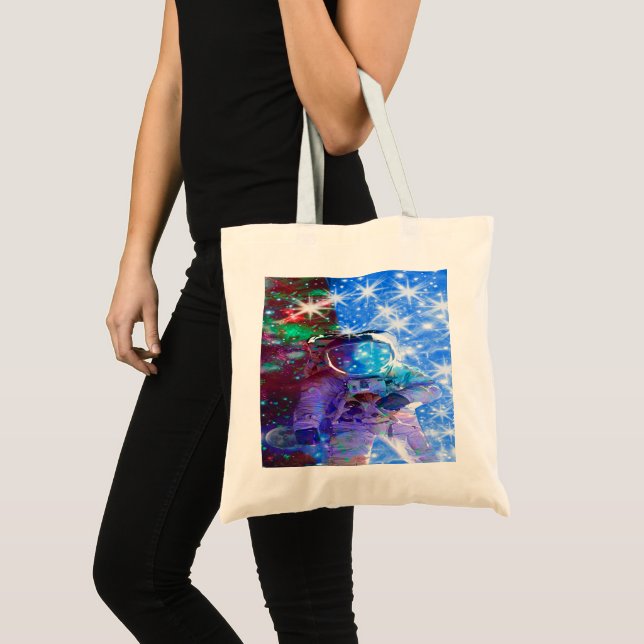 Bolsa Tote Dimensões do astronauta Grande Saco de Tote (Frente (produto))