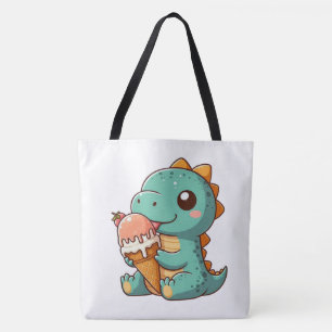 Bolsa Tote Dinheiro comendo sorvete bonito