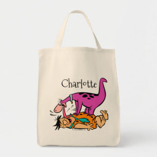 Bolsa Tote Dino que lambe o Flintstone de Fred