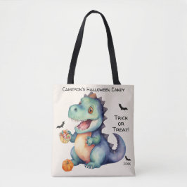 Bolsa Tote Dinossaur Halloween Candy