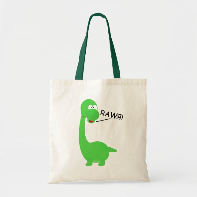 Bolsa Tote Dinossauro de Rawrosaur (Frente)