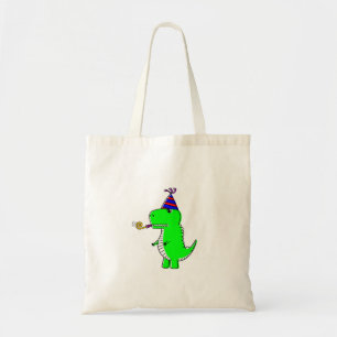 Bolsa Tote Dinossauro Feliz de Aniversário