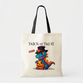 Bolsa Tote Dinossauro Gato ou Tratamento de Halloween