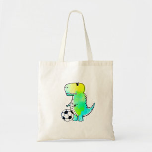 Bolsa Tote Dinossauro Gelado Adora Futebol Aquarela