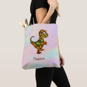 Bolsa Tote Dinossauro Monograma
