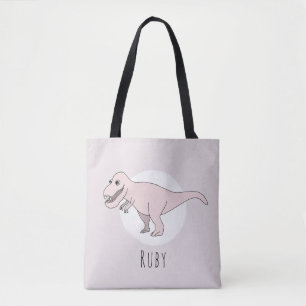 Bolsa Tote Dinossauro T-Rex, Garota Bonita, com Fralda