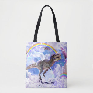 Bolsa Tote Dinossauro-unicórnio dinocorn