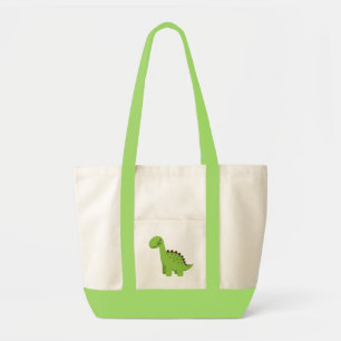 Bolsa Tote Dinossauro verde bonito