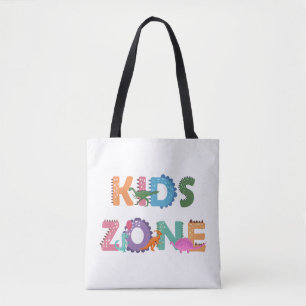 Bolsa Tote Dinossauros de Zona de Crianças
