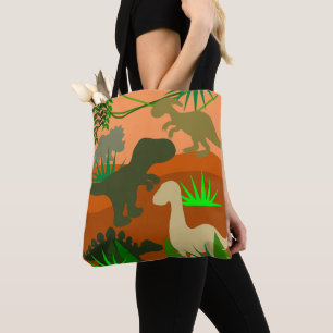 Bolsa Tote Dinossauros na Natureza