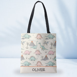 Bolsa Tote Dinosssauros Desenhos Lindos no Terra Jurássica