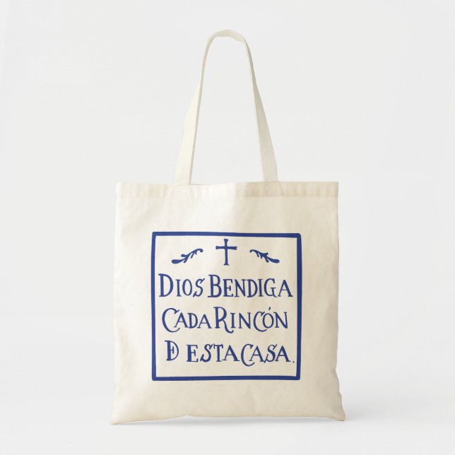 Bolsa Tote Dios bendiga cada rincon (Frente)
