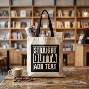 Bolsa Tote DIRETO DE - adicione seu texto aqui/crie o seu