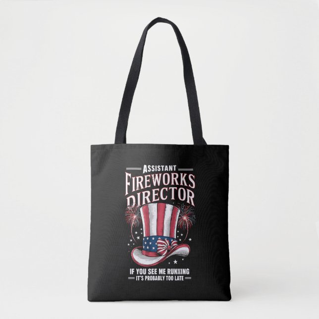 Bolsa Tote Diretor Assistente de Fogos de Artifício EUA 4 de  (Frente)