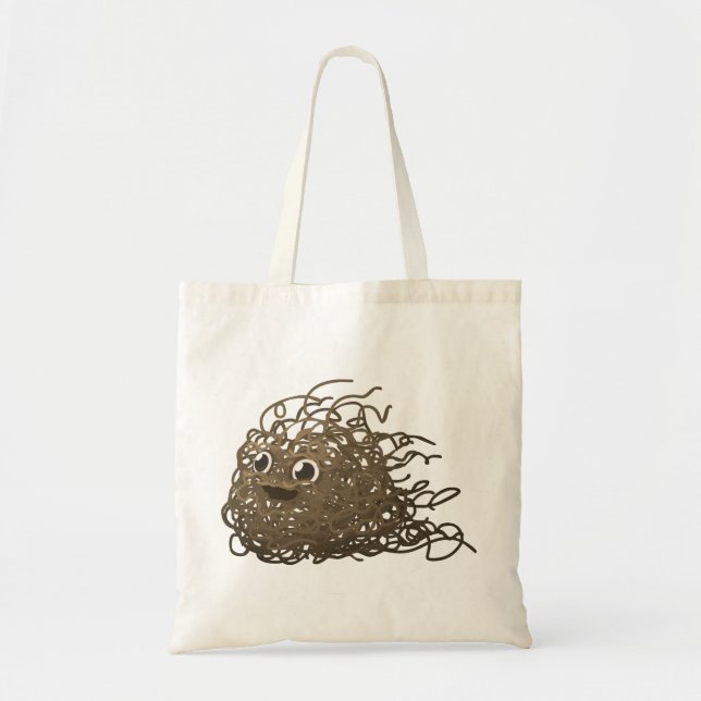 Bolsa Tote dirt-576491 CUTE CARTOON DIRT NOODLES FELIZ (Frente)