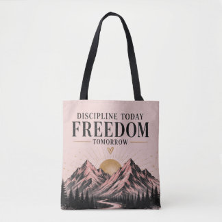 Bolsa Tote Disciplina Hoje Liberdade Amanhã