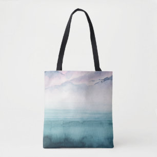 Bolsa Tote Disco no compartimento - Aquarela