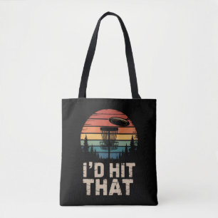 Bolsa Tote Disco Voador Vintage de Golfe Eu Acertaria Aquele 