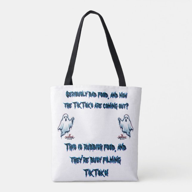 Bolsa Tote "Discretamente Desaprovador: seus Designs Ir-Para  (Verso)
