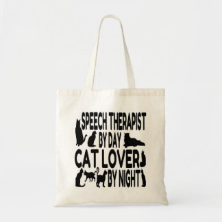 Bolsa Tote Discurso Terapista Ama Gatos