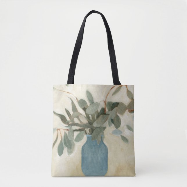 Bolsa Tote Disposição neutra - Folhas emperradas (Frente)