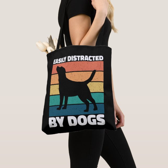 Bolsa Tote Distraído Facilmente Por Cães Cachorros Cachorros  (Close Up)