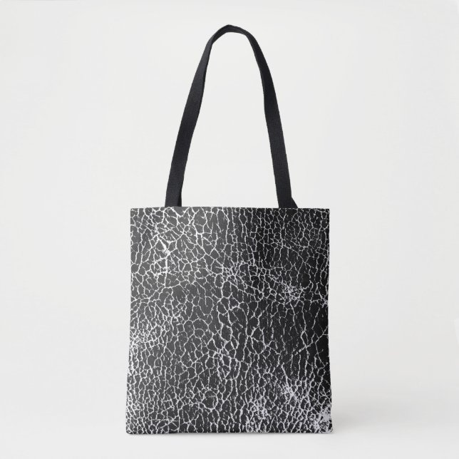 Bolsa Tote Distressed overlay texture of crocodile or snake s (Frente)