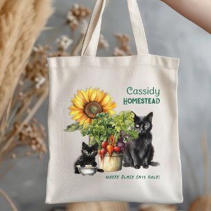 Bolsa Tote Dito de Fazenda Familiar Gatos Reinam