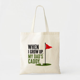 Bolsa Tote Dito engraçado de golfe Bebê Golfista