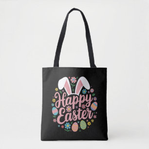 Bolsa Tote Ditos Felizes Páscoa Ovo Coelho