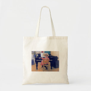 Bolsa Tote Diva de brotamento do piano