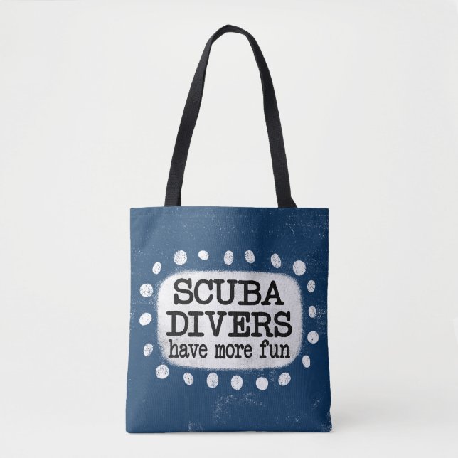 Bolsa Tote Divers Scuba Têm Mais Toques Divertidos (Frente)