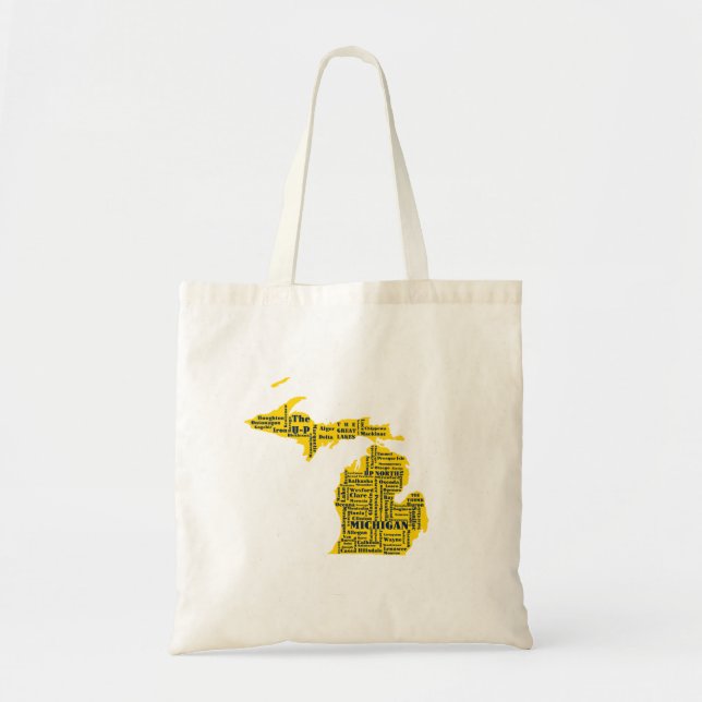 Bolsa Tote Diversão Amarelo e Marinho do Estado Azul das cida (Frente)