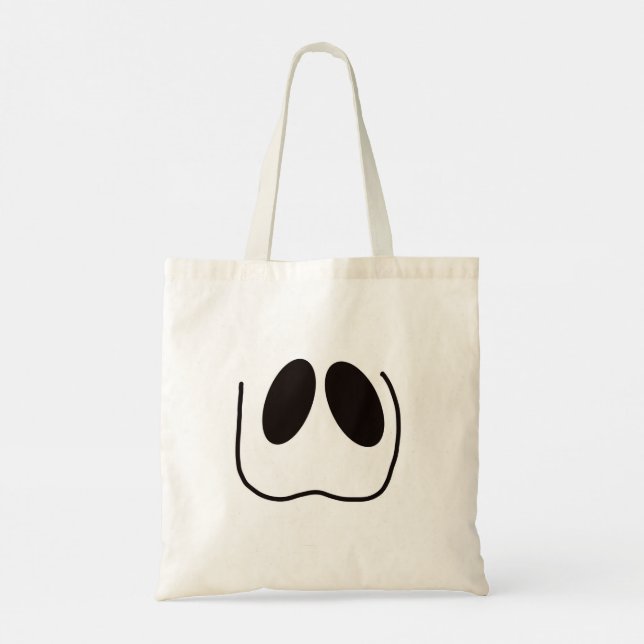 Bolsa Tote Diversão, assustador, cara fantasma para o Hallowe (Verso)