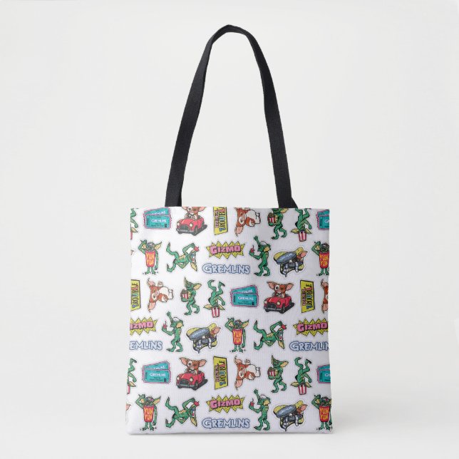 Bolsa Tote Diversão com Adesivos Gremlins™ Padrão (Frente)
