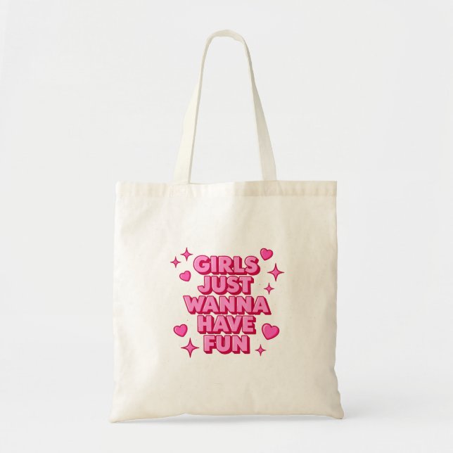 Bolsa Tote Diversão das Meninas (Frente)