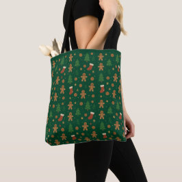 Bolsa Tote Diversão de Natal com Pão de Mel