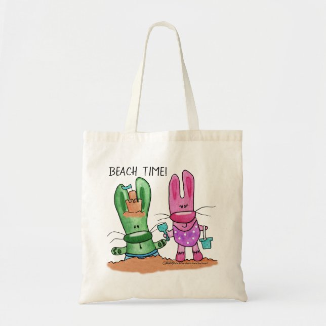 Bolsa Tote Diversão de Verão em Praia (Frente)