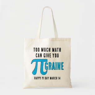 Bolsa Tote Diversão DEMASIADO Pi Day