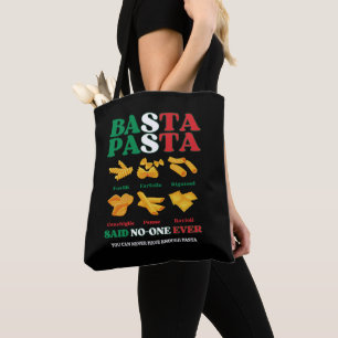Bolsa Tote Diversão MASSA MACARRÃO Disse Ninguém Jamais Itali