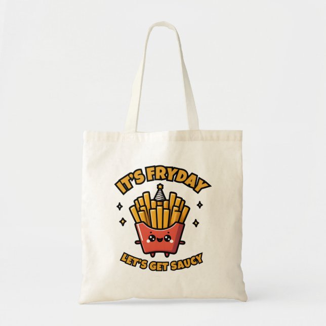 Bolsa Tote Diversão na Sexta: Batata Frita Hora da Festa (Frente)