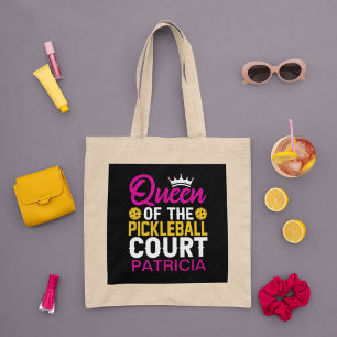 Bolsa Tote Diversão Personalizada Rainha do Tribunal de Pickl