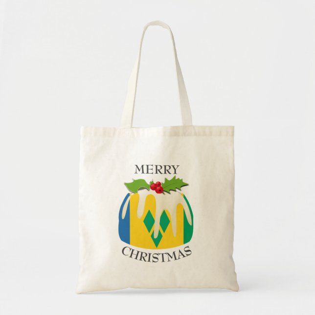 Bolsa Tote Diversão | Pudim de Natal | PAVILHÃO DE RUA (Frente)