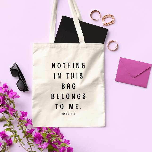 Bolsa Tote Diversão Slogan Moderno e Minimalista Maternidade  (Criador carregado)