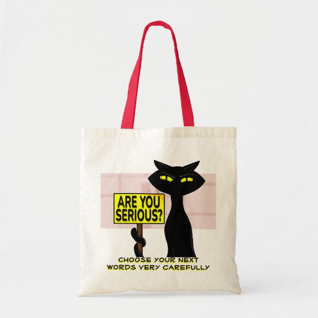 Bolsa Tote Divertida Bad Boogie - Você está faland (Frente)