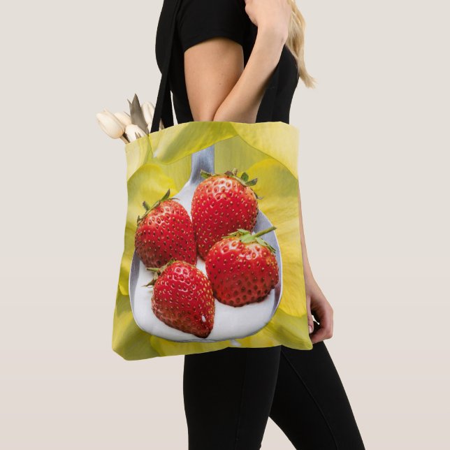 Bolsa Tote Divertido com amarelo (Close Up)