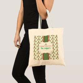 Bolsa Tote DIVERTIDO! Saco de Toques de Natal - Personalizado
